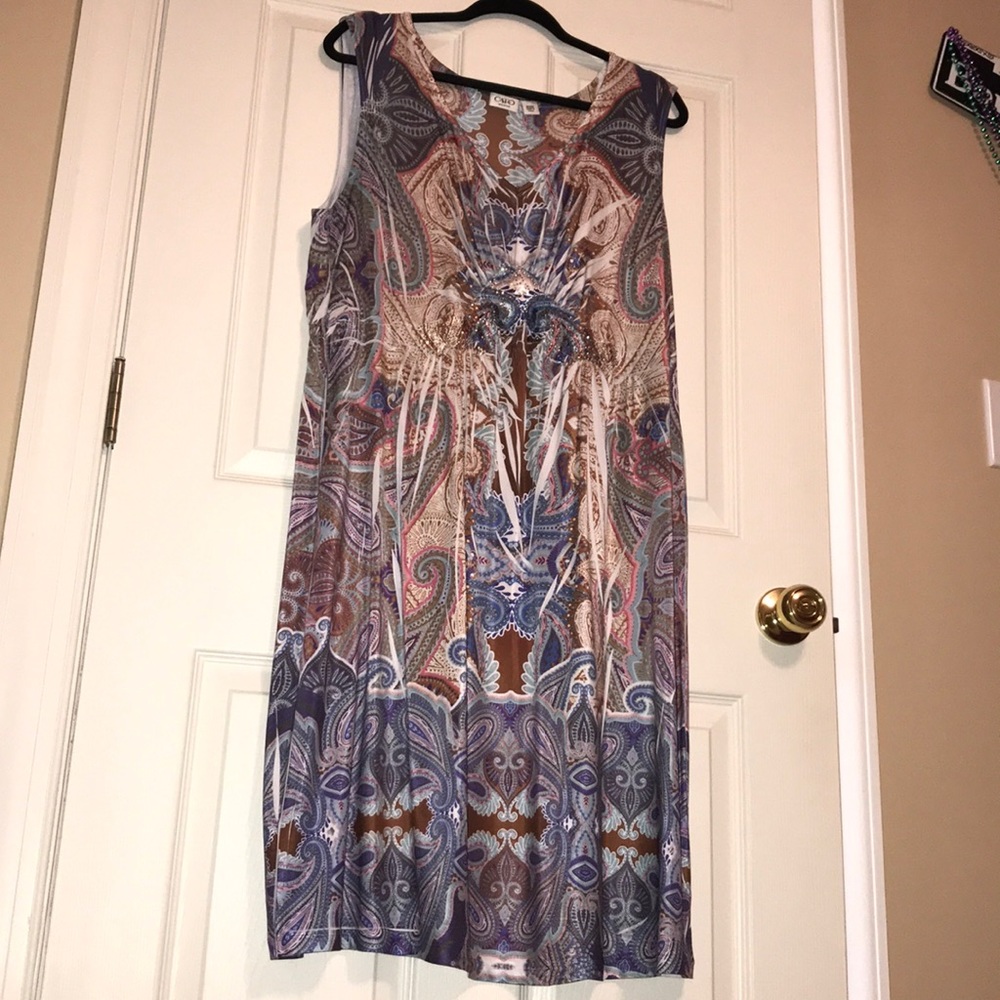 Summer dress with accented bodice sz 18/20